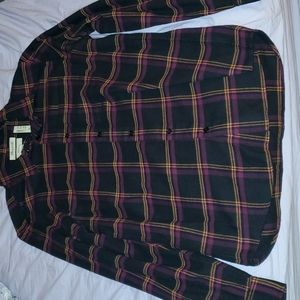 madewell mens flannel button up shirt NWT size medium